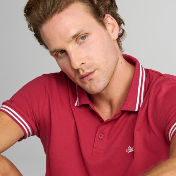 Original Tricou Polo - roz-trandafiriu