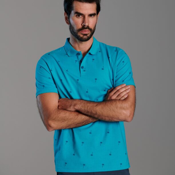 Cumpăra Tricou Polo - turcoaz-deschis