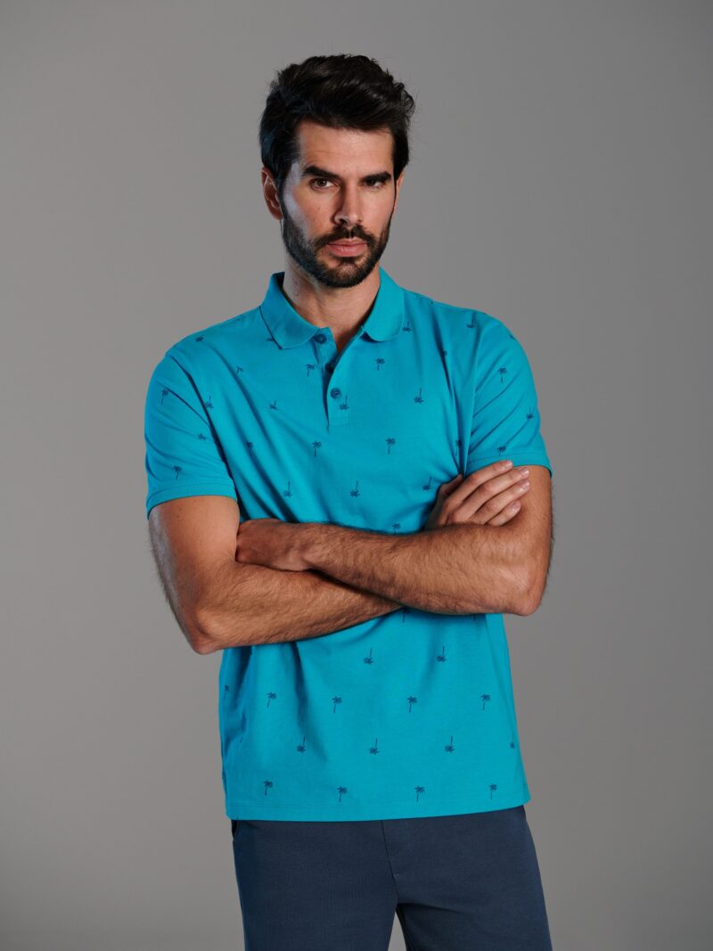 Cumpăra Tricou Polo - turcoaz-deschis