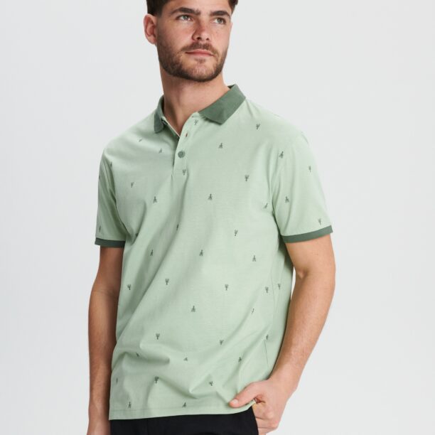 Tricou Polo - verde-mentă preţ