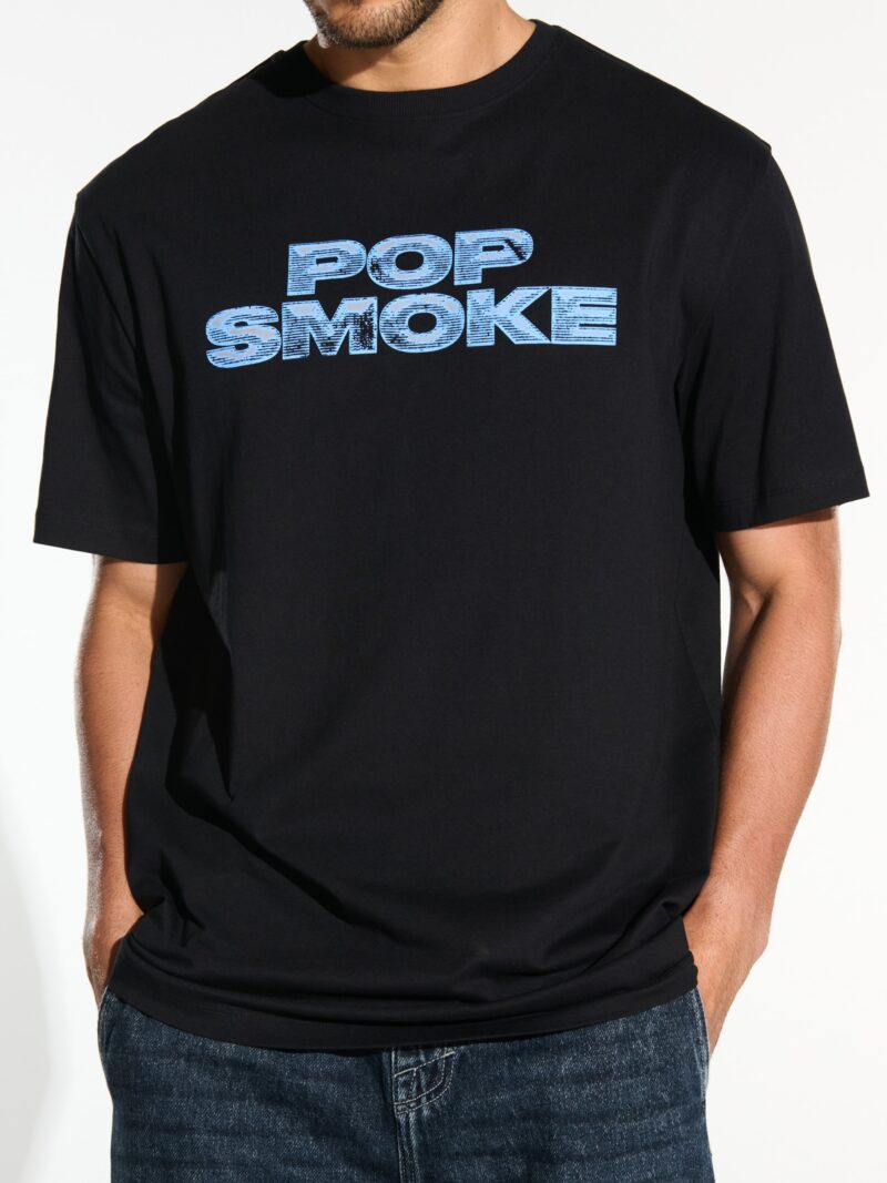 Original Tricou Pop Smoke - negru