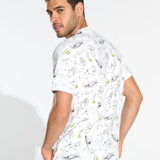 Original Tricou Rick and Morty - crem