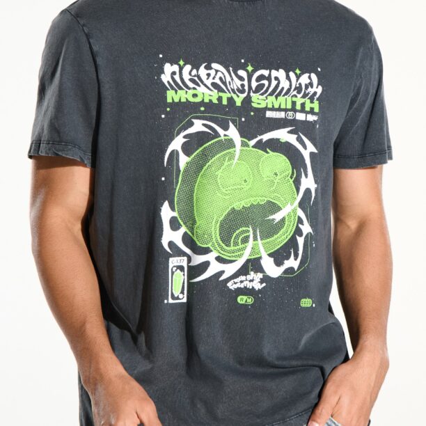 Preţ Tricou Rick and Morty - gri-închis