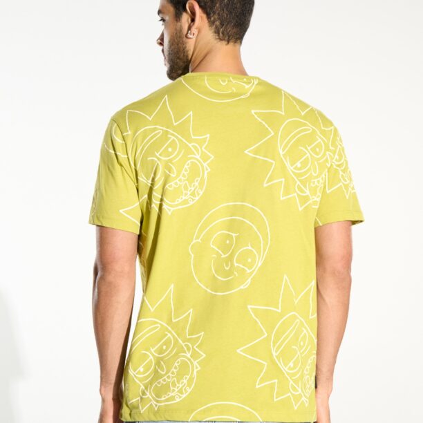 Cumpăra Tricou Rick and Morty - verde-gălbui