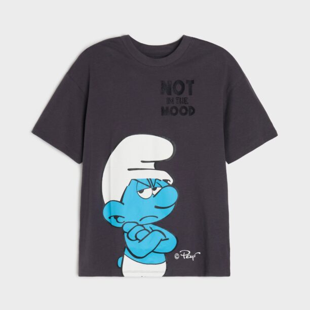 Tricou Smurfs - negru-antracit preţ