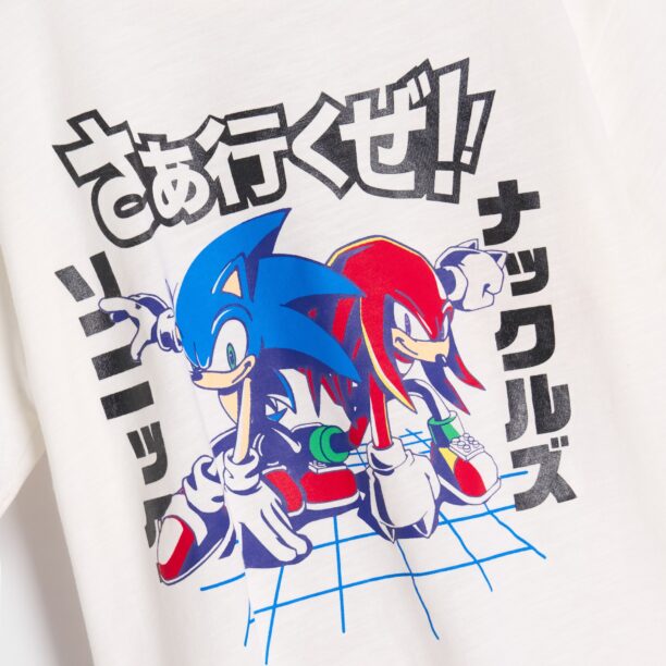 Preţ Tricou Sonic the Hedgehog - alb