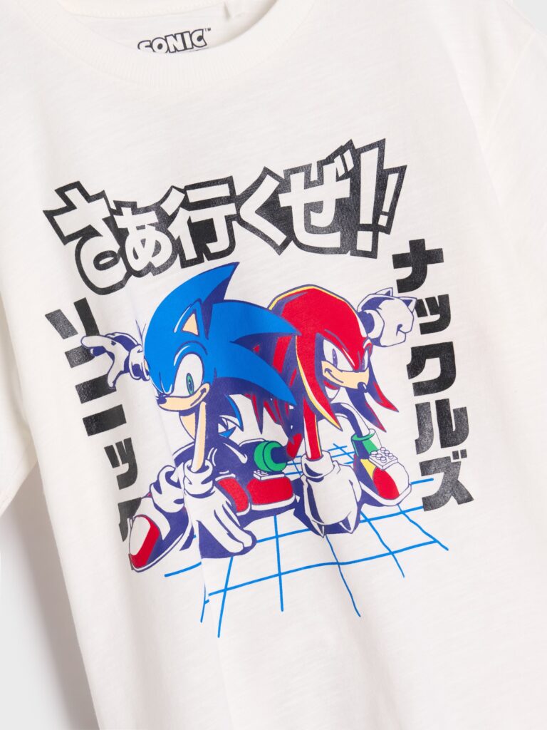 Preţ Tricou Sonic the Hedgehog - alb