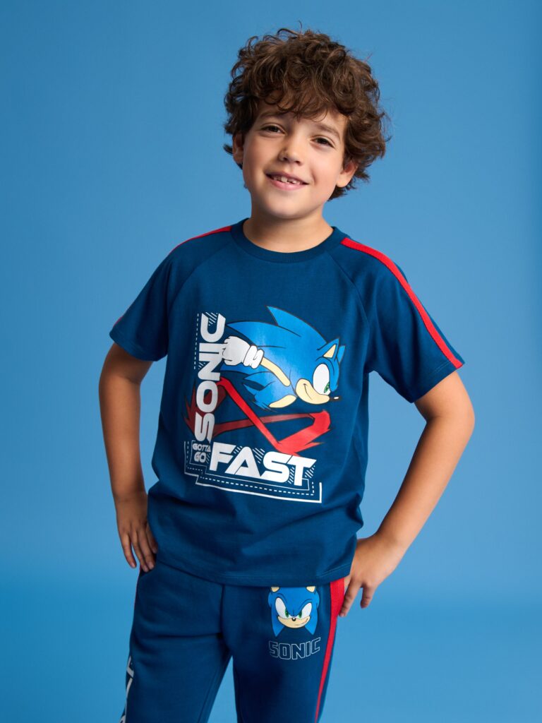 Tricou Sonic the Hedgehog - bleumarin preţ