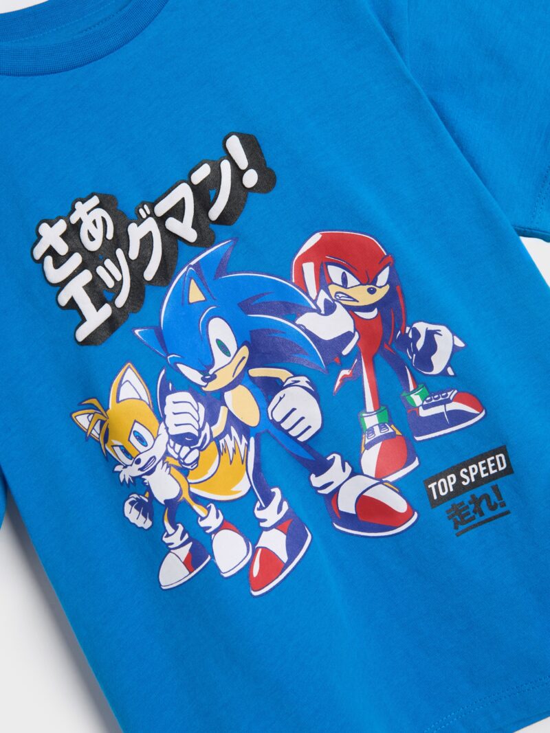 Cumpăra Tricou Sonic the Hedgehog cu mânecă lungă - acvamarin