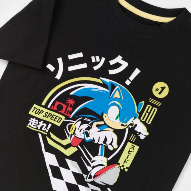 Preţ Tricou Sonic the Hedgehog - negru