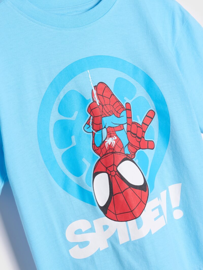 Cumpăra Tricou Spiderman cu mânecă lungă - albastru-pal