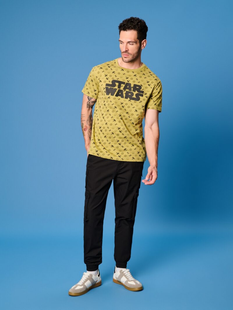 Original Tricou Star Wars cu mânecă lungă - verde-oliv deschis