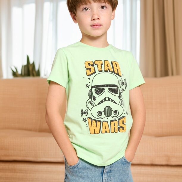 Tricou Star Wars - galben-verzui preţ