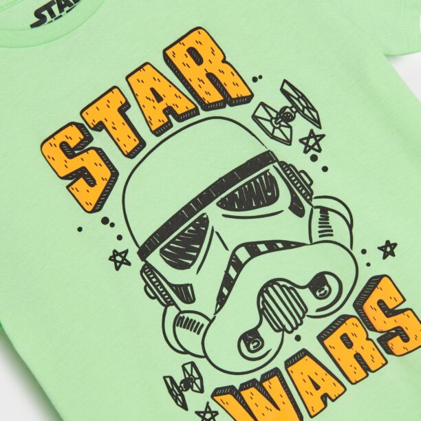 Preţ Tricou Star Wars - galben-verzui