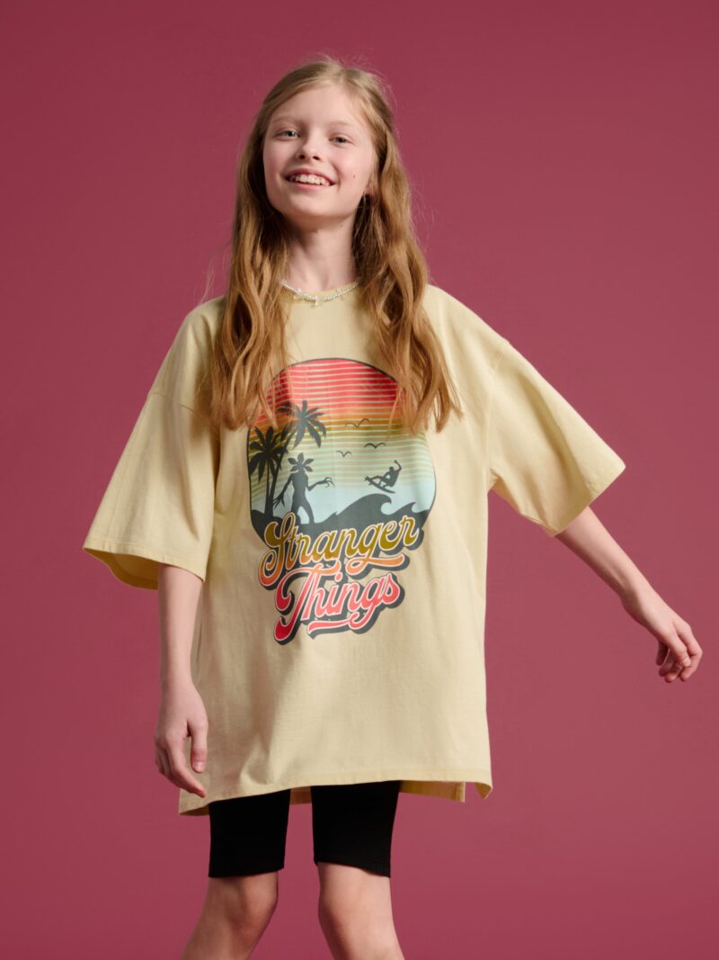 Preţ Tricou Stranger Things - galben