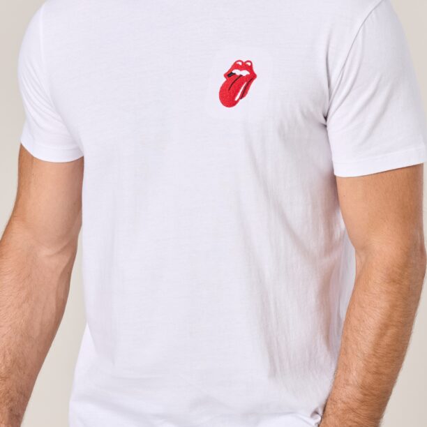 Tricou The Rolling Stones - alb preţ