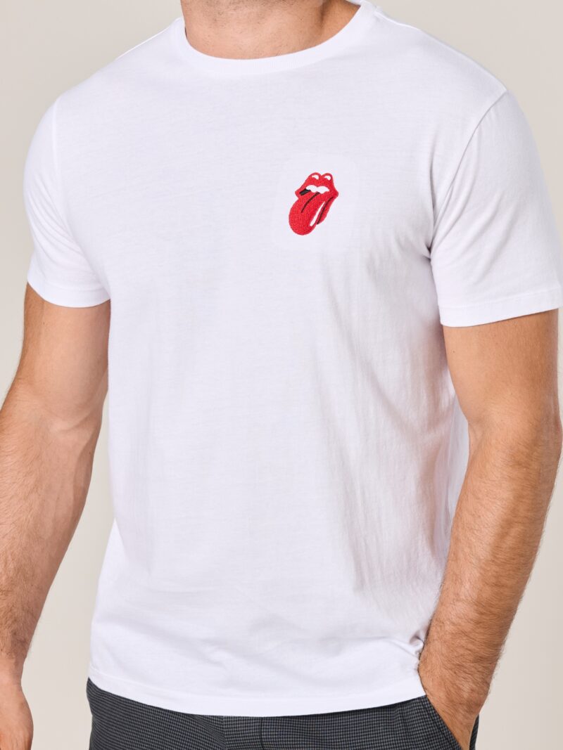 Tricou The Rolling Stones - alb preţ