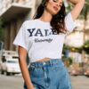 Tricou Yale - alb