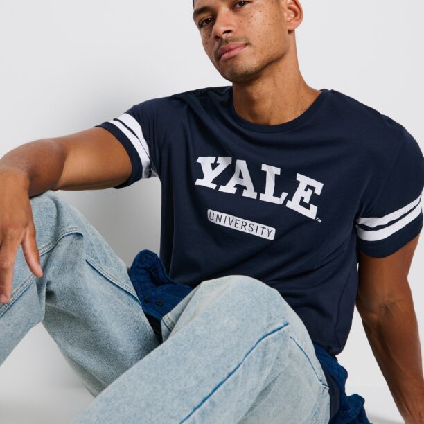 Original Tricou Yale - bleumarin