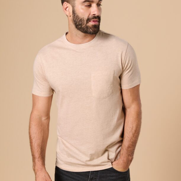 Tricou basic - bej preţ