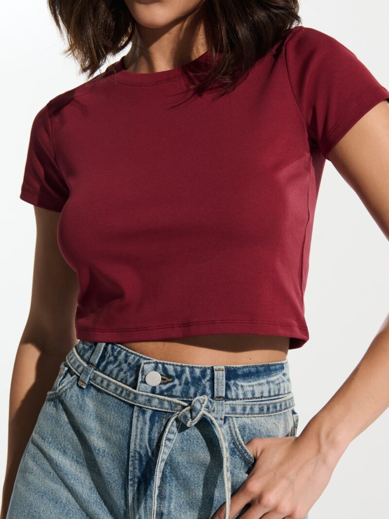 Cumpăra Tricou basic - bordo