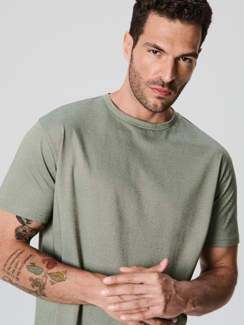 Preţ Tricou basic - verde-prăfuit