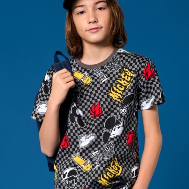 Tricou cu Mickey Mouse - gri deschis