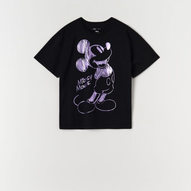 Tricou cu Mickey Mouse - negru preţ