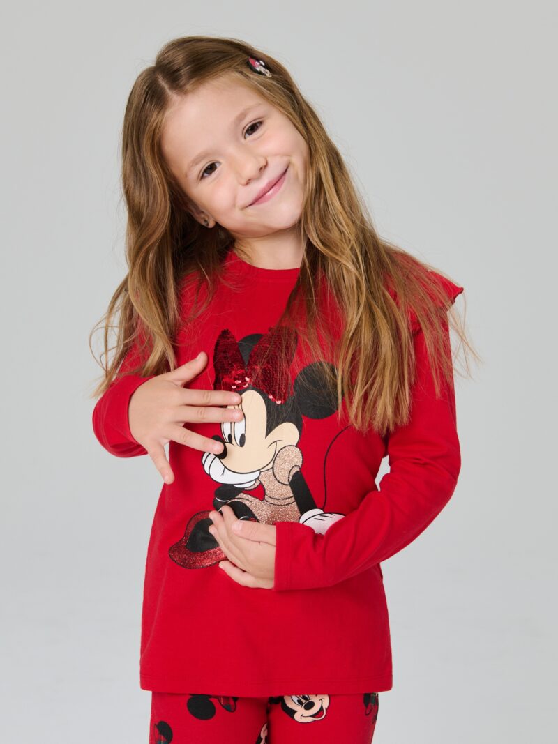 Tricou cu Minnie Mouse - roșu preţ