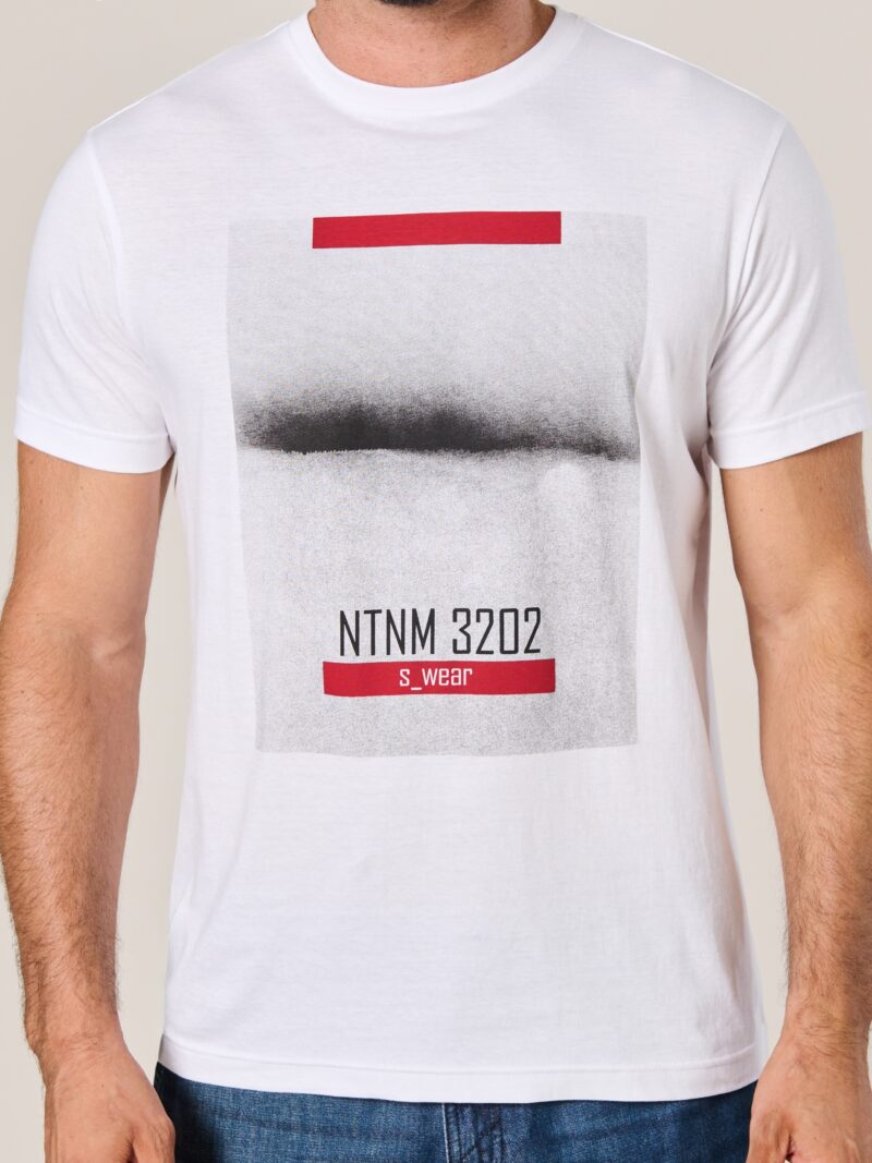 Tricou cu imprimeu - alb preţ