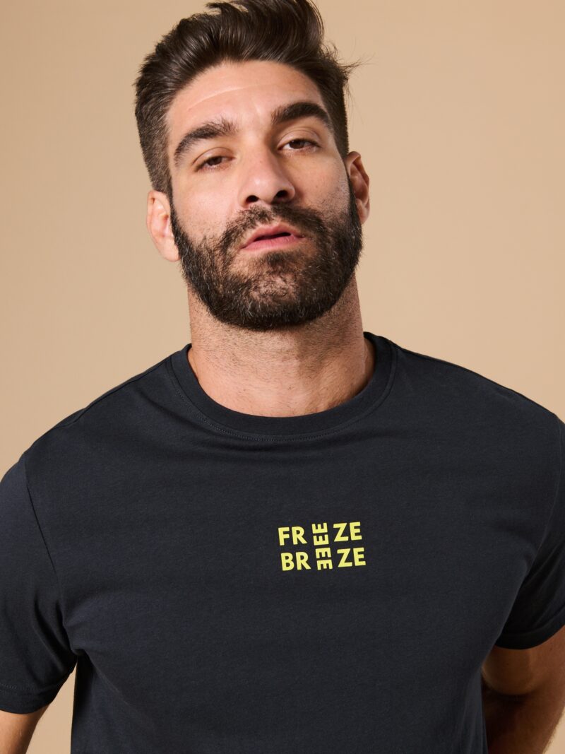 Original Tricou cu inscripție - negru-antracit