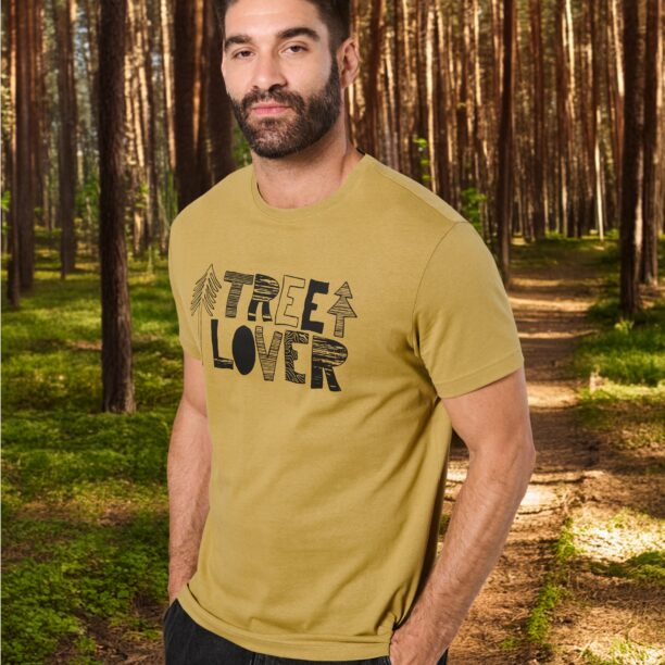 Tricou cu inscripție - verde-oliv deschis preţ