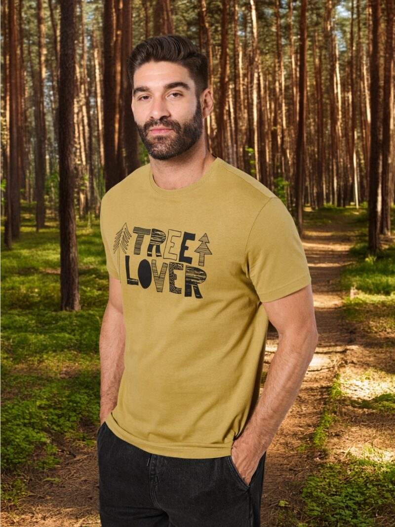 Tricou cu inscripție - verde-oliv deschis preţ