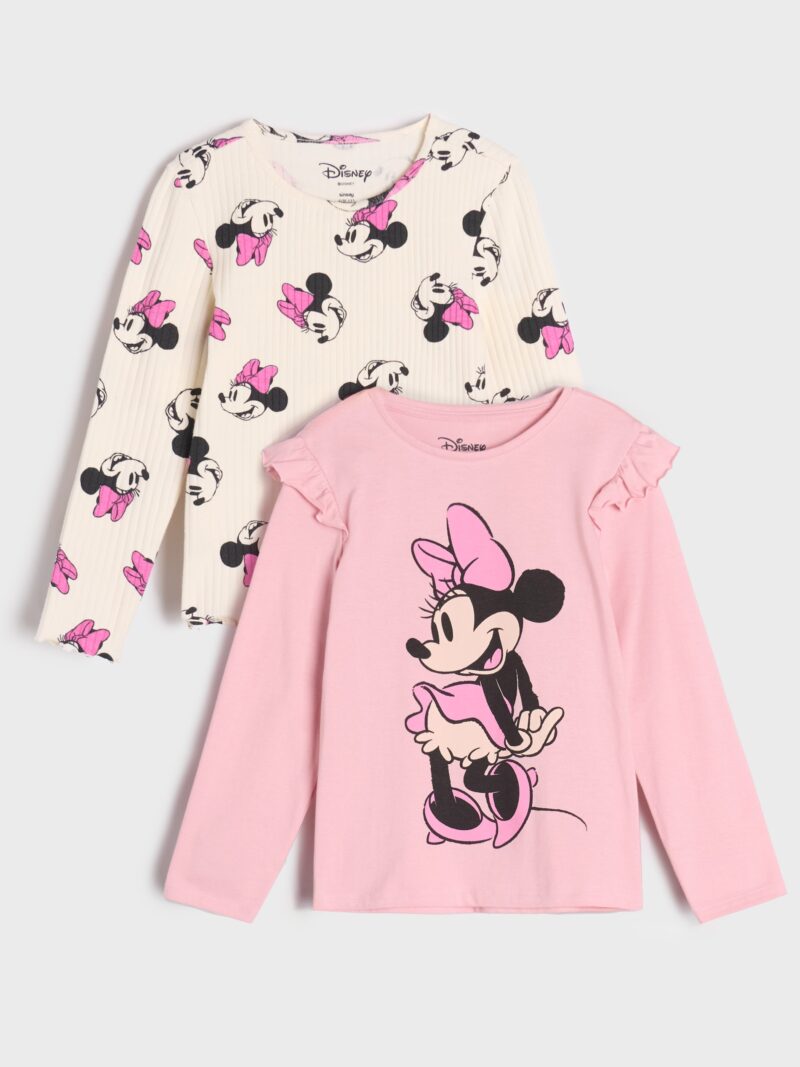 Cumpăra Tricou cu mânecă lungă 2 pack Mouse Minnie - roz-trandafiriu