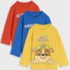 Tricou cu mânecă lungă 2 pack PAW Patrol - albastru