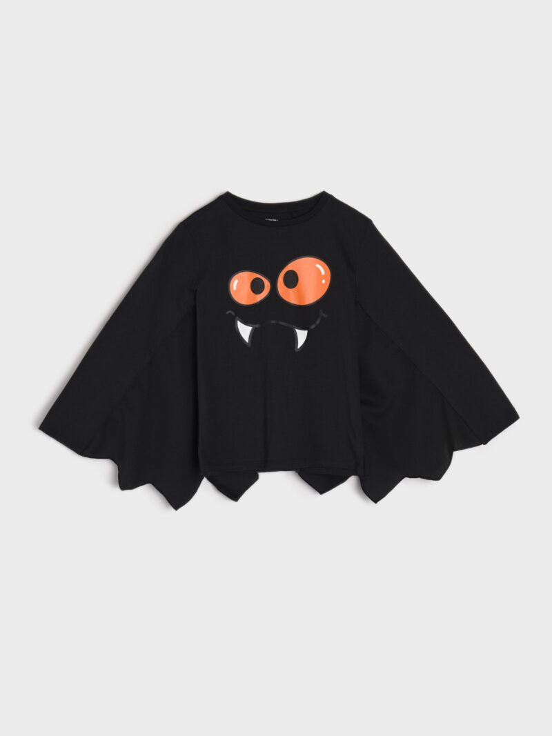 Cumpăra Tricou cu mânecă lungă Halloween - negru