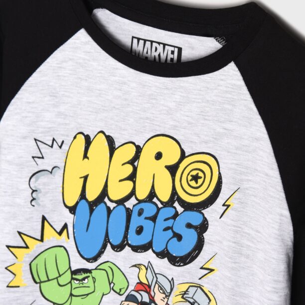 Cumpăra Tricou cu mânecă lungă Marvel - gri-închis