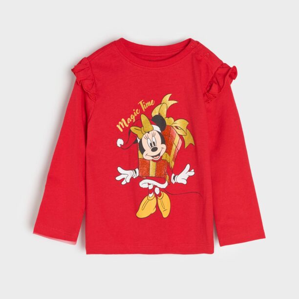 Tricou cu mânecă lungă Mickey Mouse - roșu preţ