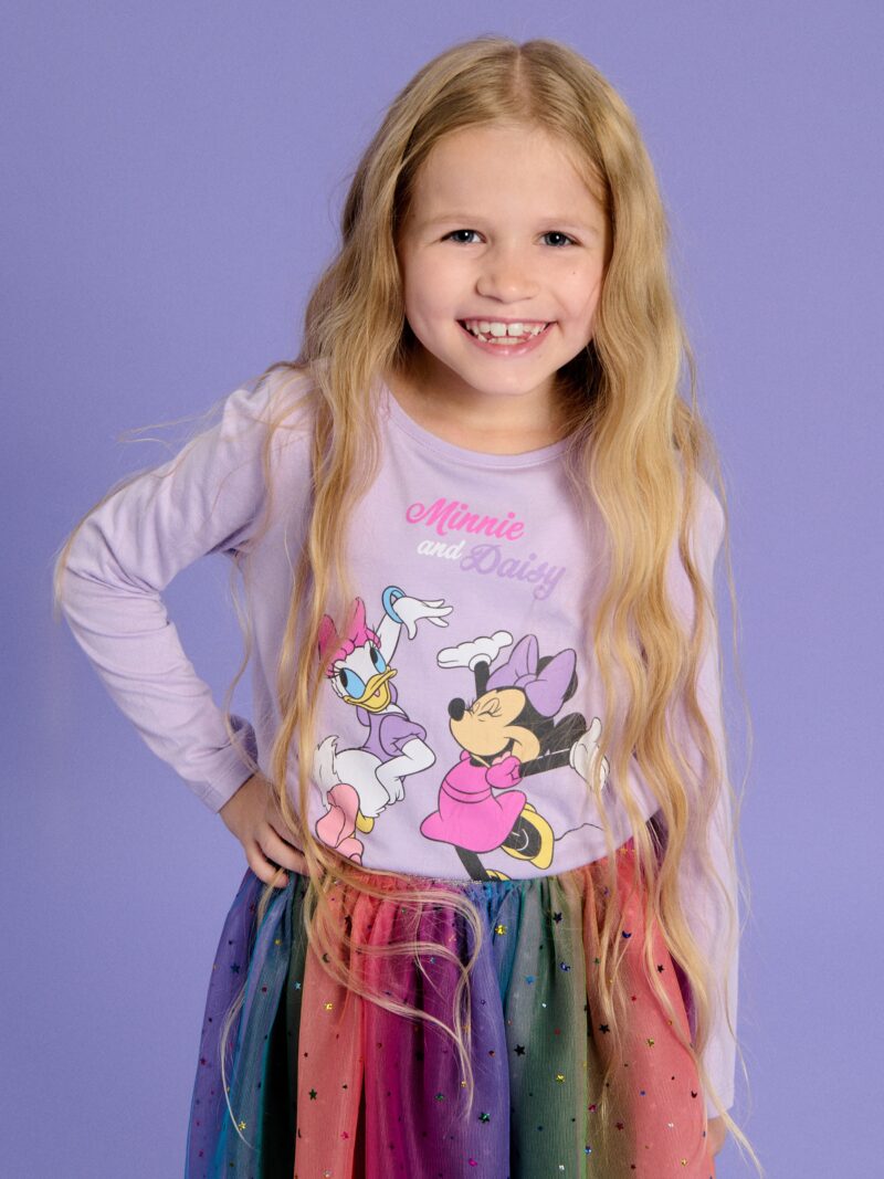 Tricou cu mânecă lungă Minnie Mouse - lavand preţ