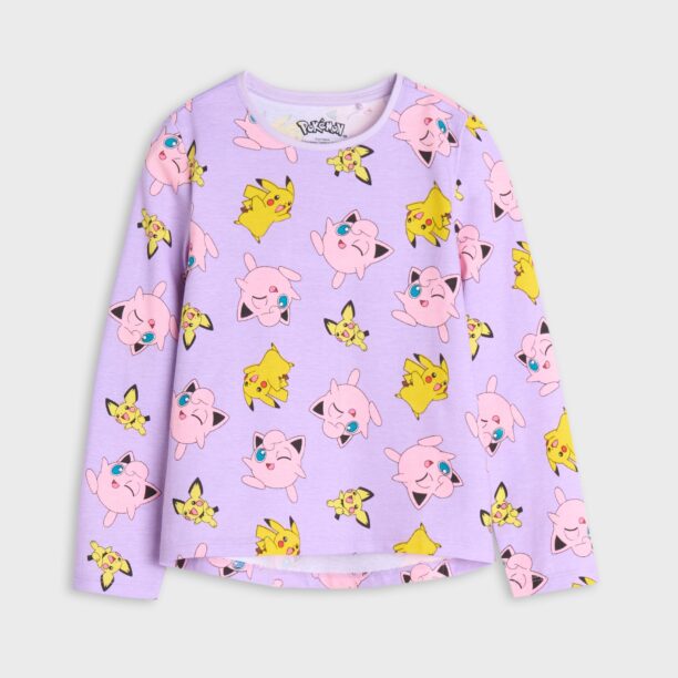 Original Tricou cu mânecă lungă Pokemon - roz