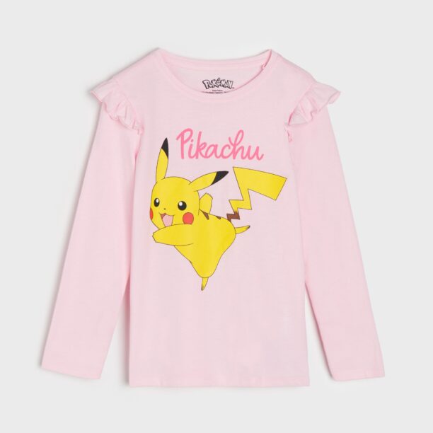 Cumpăra Tricou cu mânecă lungă Pokemon - roz-pastel