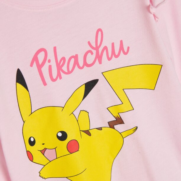 Preţ Tricou cu mânecă lungă Pokemon - roz-pastel