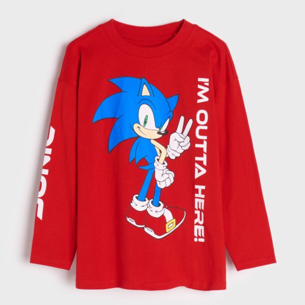 Cumpăra Tricou cu mânecă lungă SONIC THE HEDGEHOG - roșu