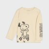 Tricou cu mânecă lungă Snoopy - nude