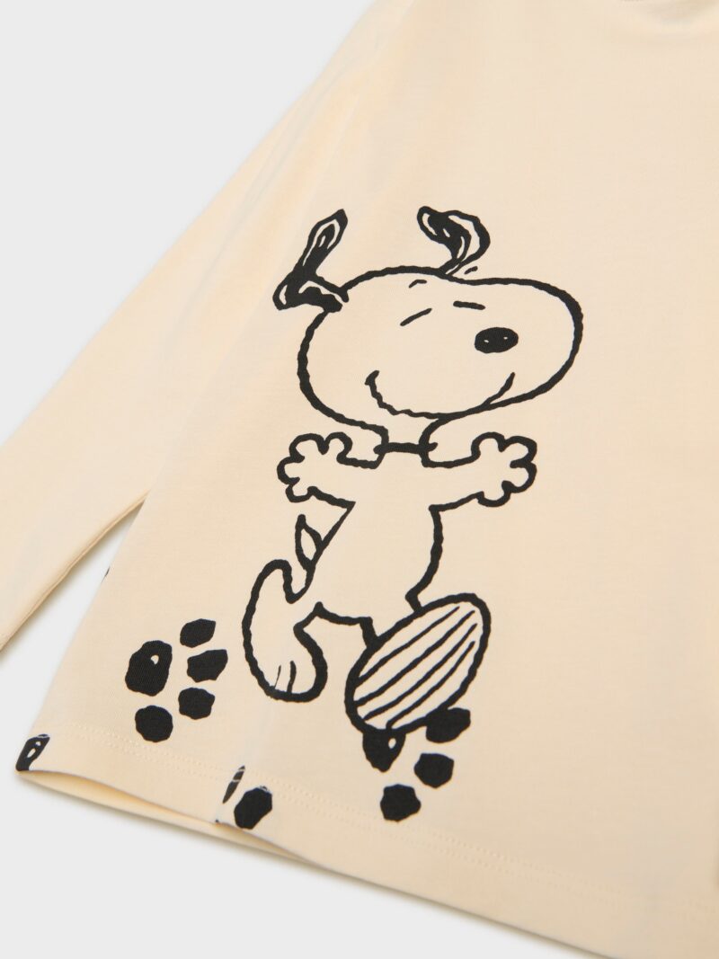 Cumpăra Tricou cu mânecă lungă Snoopy - nude