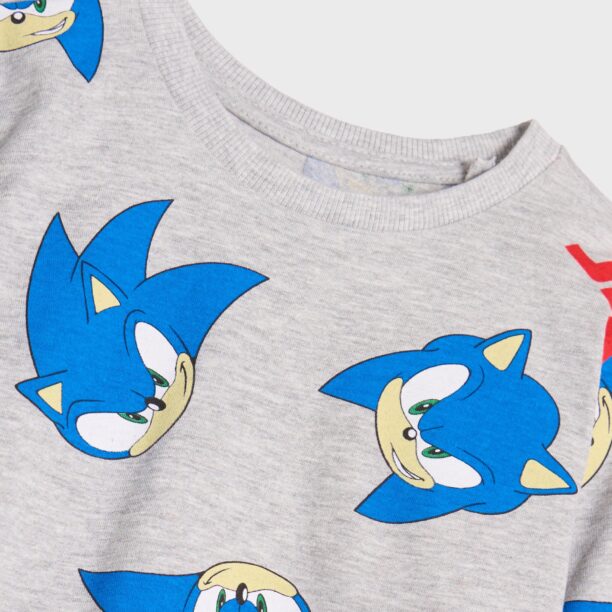 Preţ Tricou cu mânecă lungă Sonic - gri deschis