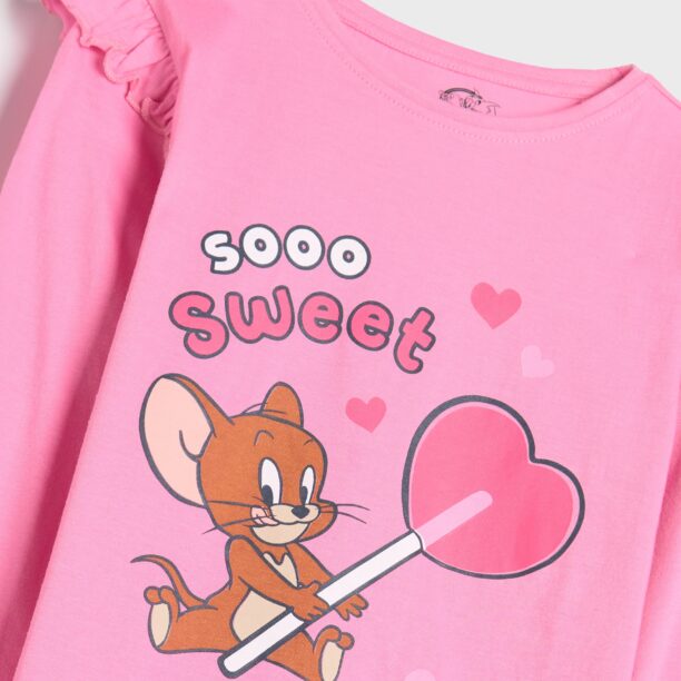 Cumpăra Tricou cu mânecă lungă Warner Bros - roz-pastel