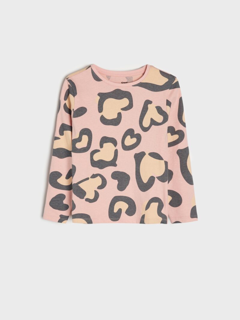 Cumpăra Tricou cu mânecă lungă - roz-pastel