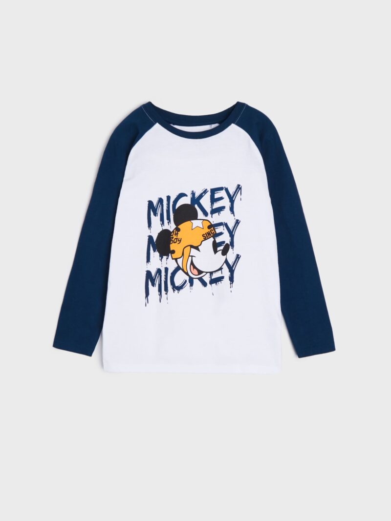 Preţ Tricou mânecă lungă Mickey Mouse - alb