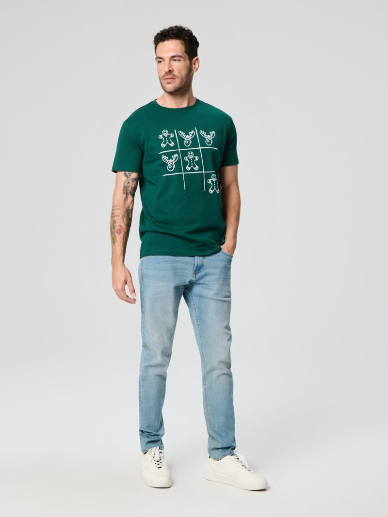 Original Tricou - verde-metalizat